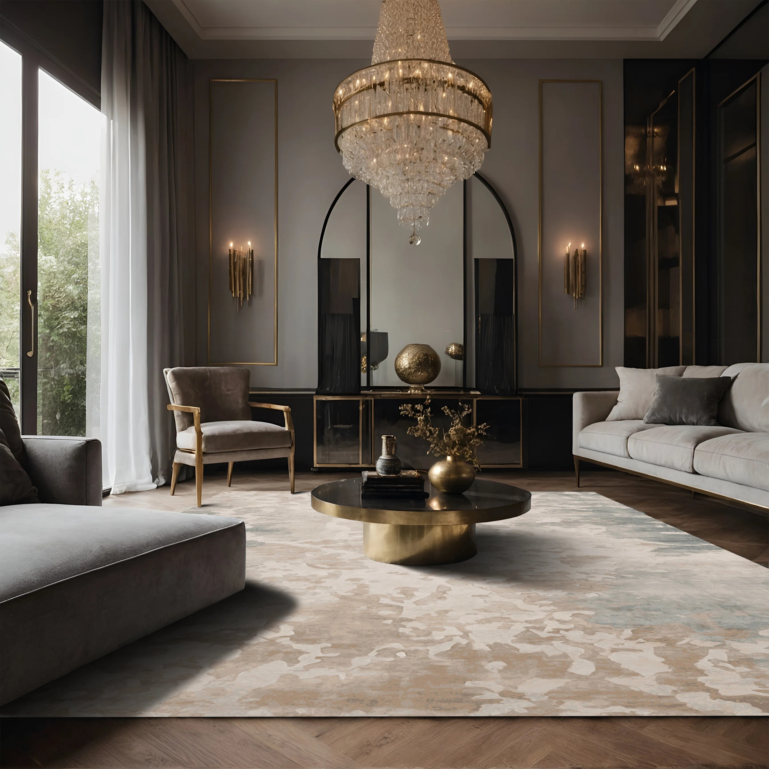 Silky Soft Plush Beige Area Rug | Wayfair North America