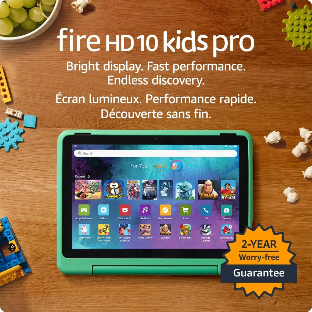 Amazon Fire HD 10 Kids Pro tablet (newest model), ages 6-12, 10.1" brilliant screen, parental con... | Amazon (CA)