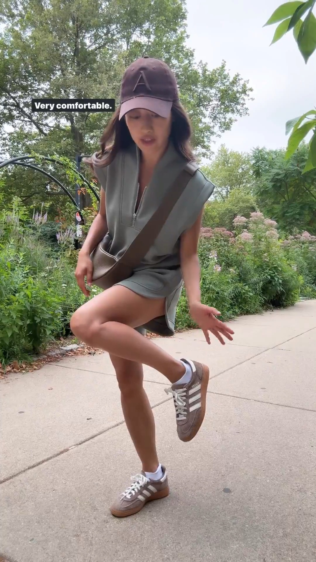 Restocked in sizes 5 to 13! 👟 Runs big. My most comfortable adidas sneakers. Ppl suggest to go half size down 

Varley super soft set is on sale 

• adidas handball sneakers “earstr” color . Im in Size 5 . runs big. comfy and supportive for me

If you have small feet, I also own this style in kids 3.5 (linked in black and burgundy) which fits like a women’s 5 

Vince oasis sneakers linked are also a good one and on sale!

• Amazon crossbody sling bag, high quality pebbled leather and holds a good amount

• Varley Loretta half-zip cap sleeve top xxs

•Varley Ollie high-rise short 3.5” inseam xxs

• Neiwai bra Xs/s a super comfy everyday favorite

• Aritzia baseball cap, linked a polo hat, which I like the fit of more 

Casual athleisure outfits,  fall sneakers, travel outfit, busy mom style, athleisure set

#LTKPetite #LTKFindsUnder100 #LTKShoeCrush