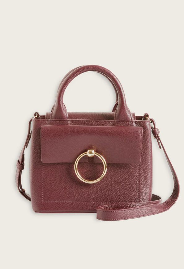 Sac Anouck cuir bordeaux | Claudie Pierlot (FR, DE, ES, UK)