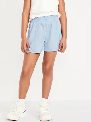 High-Waisted StretchTech Zip-Pocket Shorts for Girls | Old Navy (US)