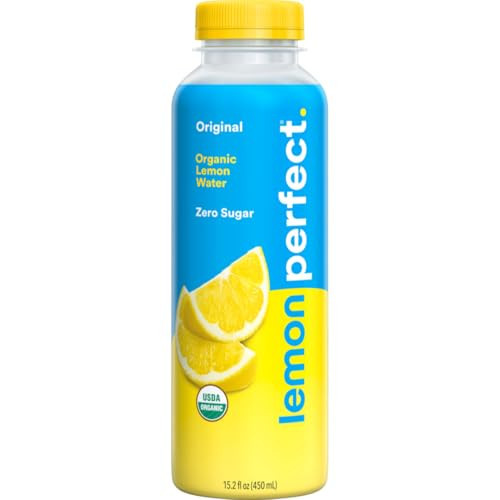 Lemon Perfect Original Lemon, Hydrating Flavored Lemon Water, Zero Sugar, Delicious and Refreshing, Organic, 15.2 fl oz Bottle | Amazon (US)