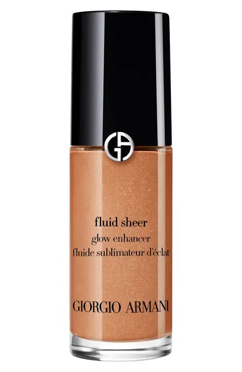 ARMANI beauty Giorgio Armani Fluid Sheer Glow Enhancer Liquid Highlighter, Bronzer & Blush in 10 Gol | Nordstrom