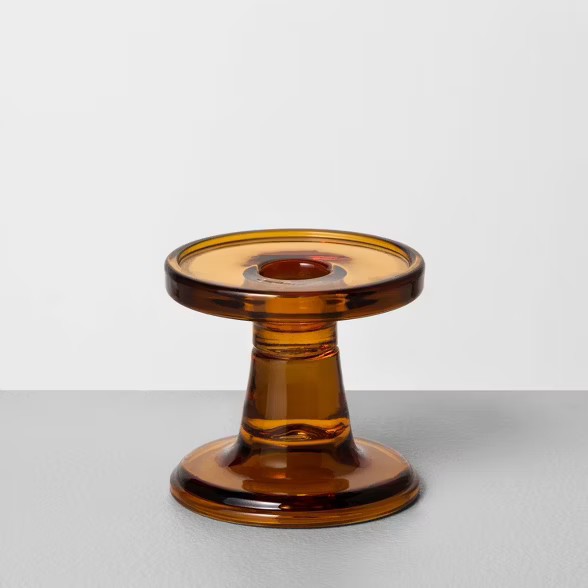 Amber Glass Candle Holder - Hearth & Hand™ with Magnolia | Target