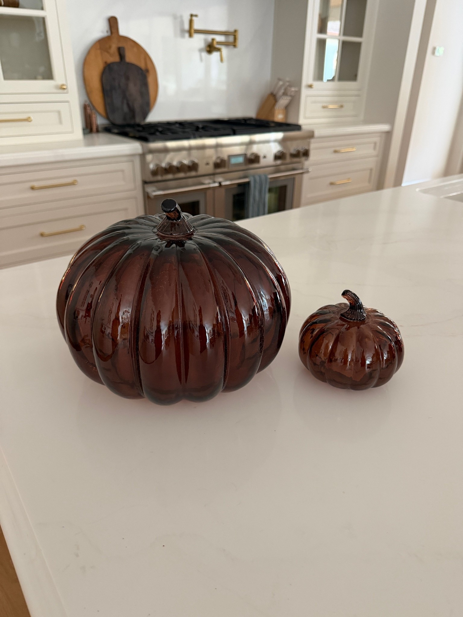 The prettiest chocolate brown glass pumpkins 🎃

#LTKSeasonal #LTKHome