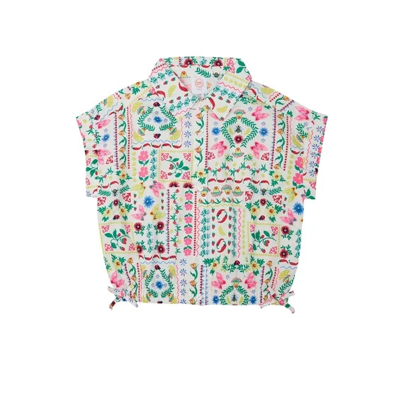Wonder Nation Girls Trend Camp Top, sizes 4-18 & Plus | Walmart (US)