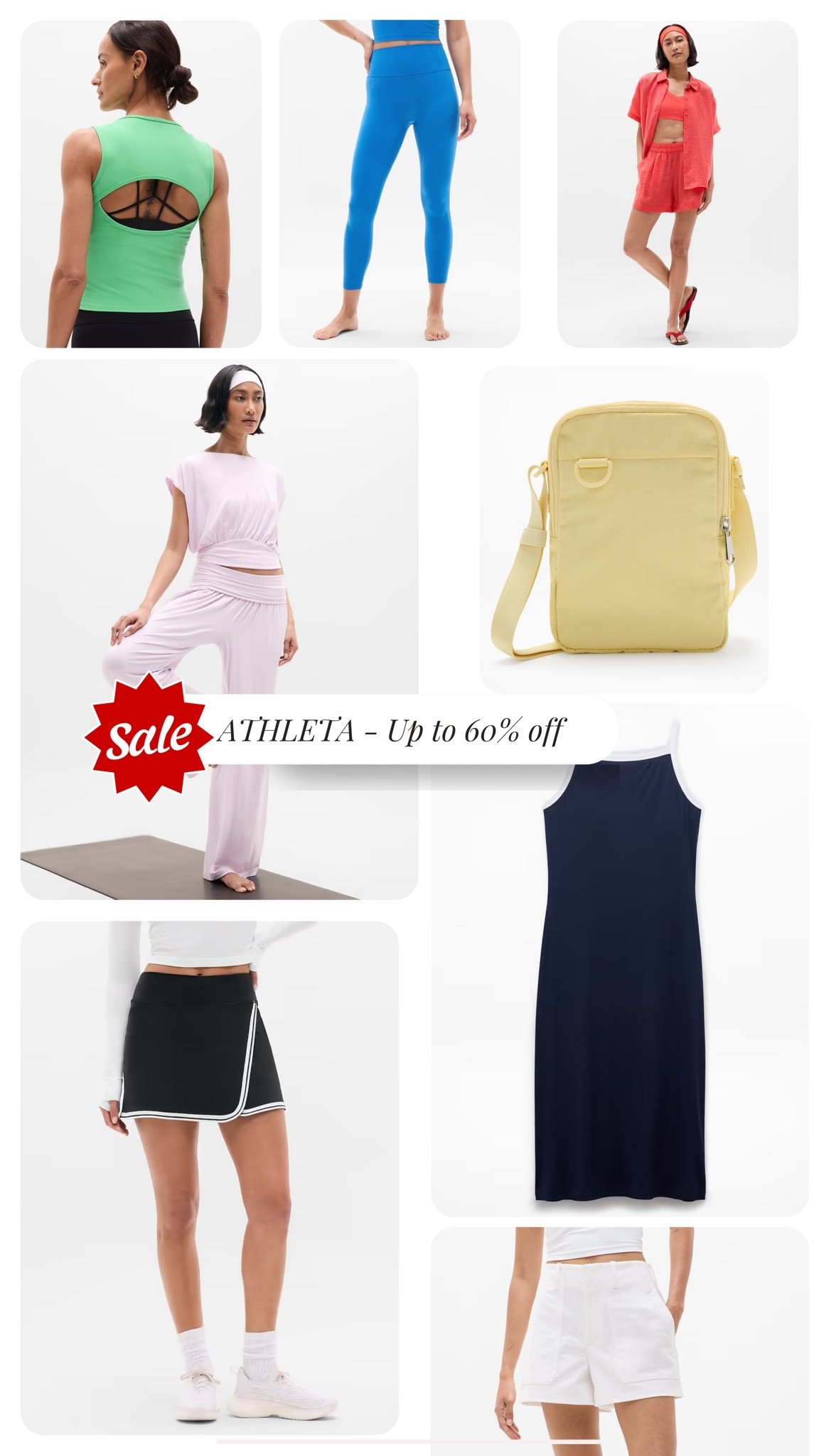 The Athleta Semi Annual Sale ends soon! Perfect opportunity to snag some great activewear pieces - up to 60% off select items🙌🏼💪🏼

Matching sets, women’s fitness apparel, seasonal outfit inspo, athliesure, activewear, skorts, leggings, cross body bags

#LTKSaleAlert #LTKSeasonal #LTKActive