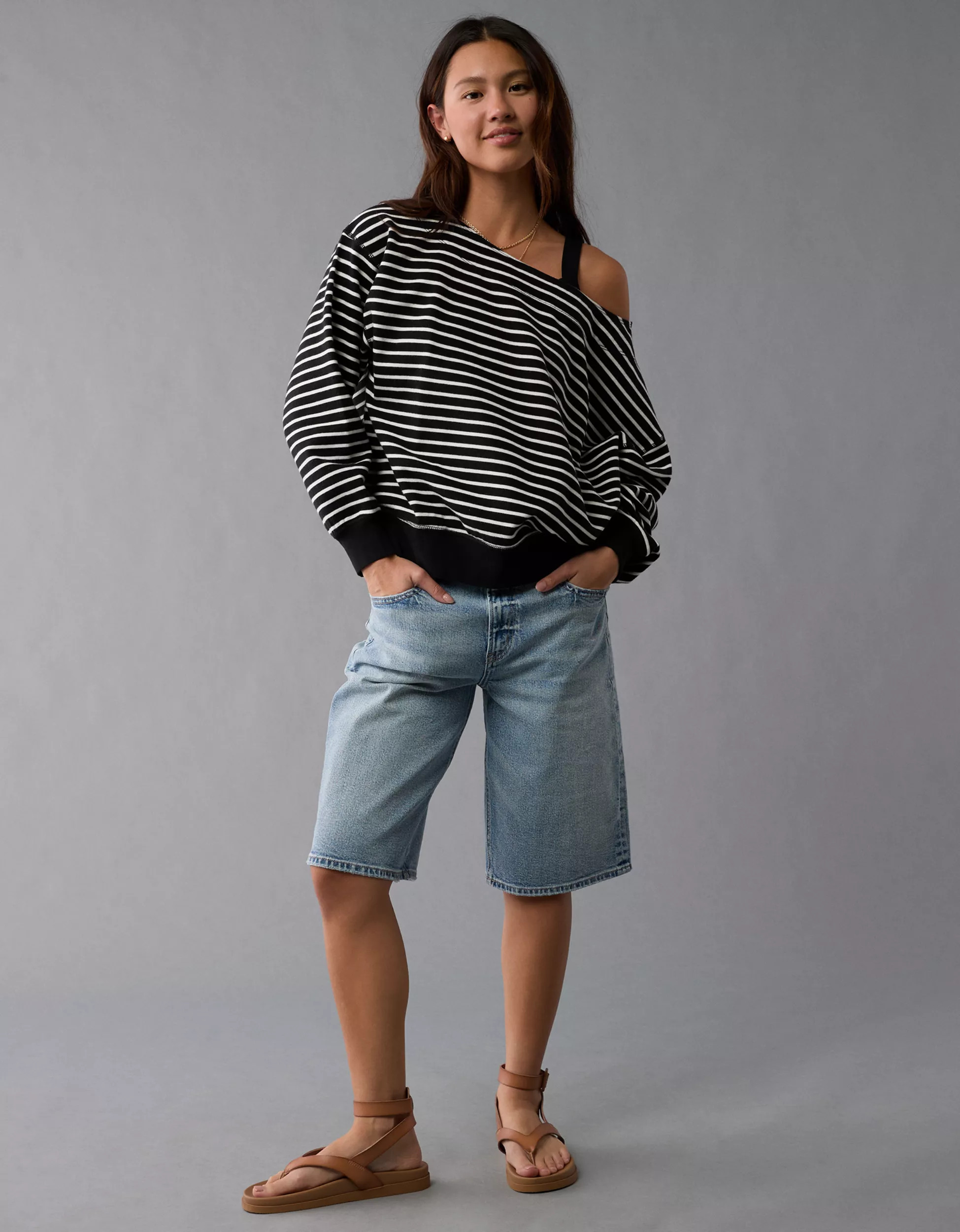 AE Off The Shoulder Sweatshirt | American Eagle Outfitters (US & CA)