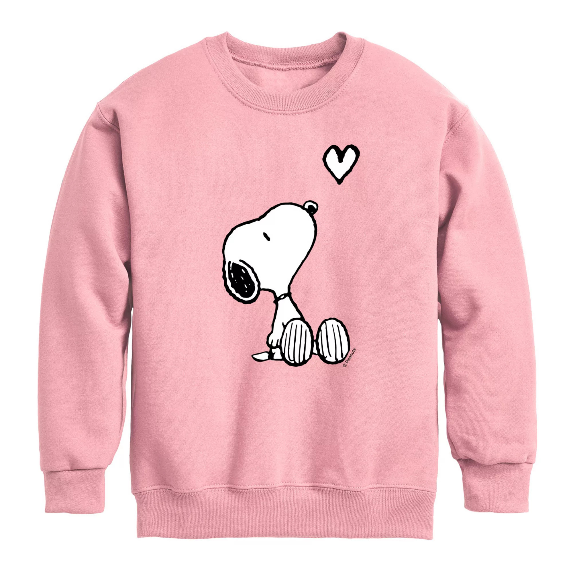 Girls 7-16 Peanuts Snoopy Heart Fleece Sweatshirt | Kohl's