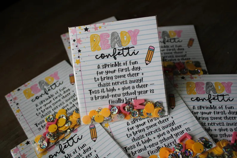 Ready Confetti Back to School Favor – First Day of School Poem Gift – Student Welcome – Tea... | Etsy (US)