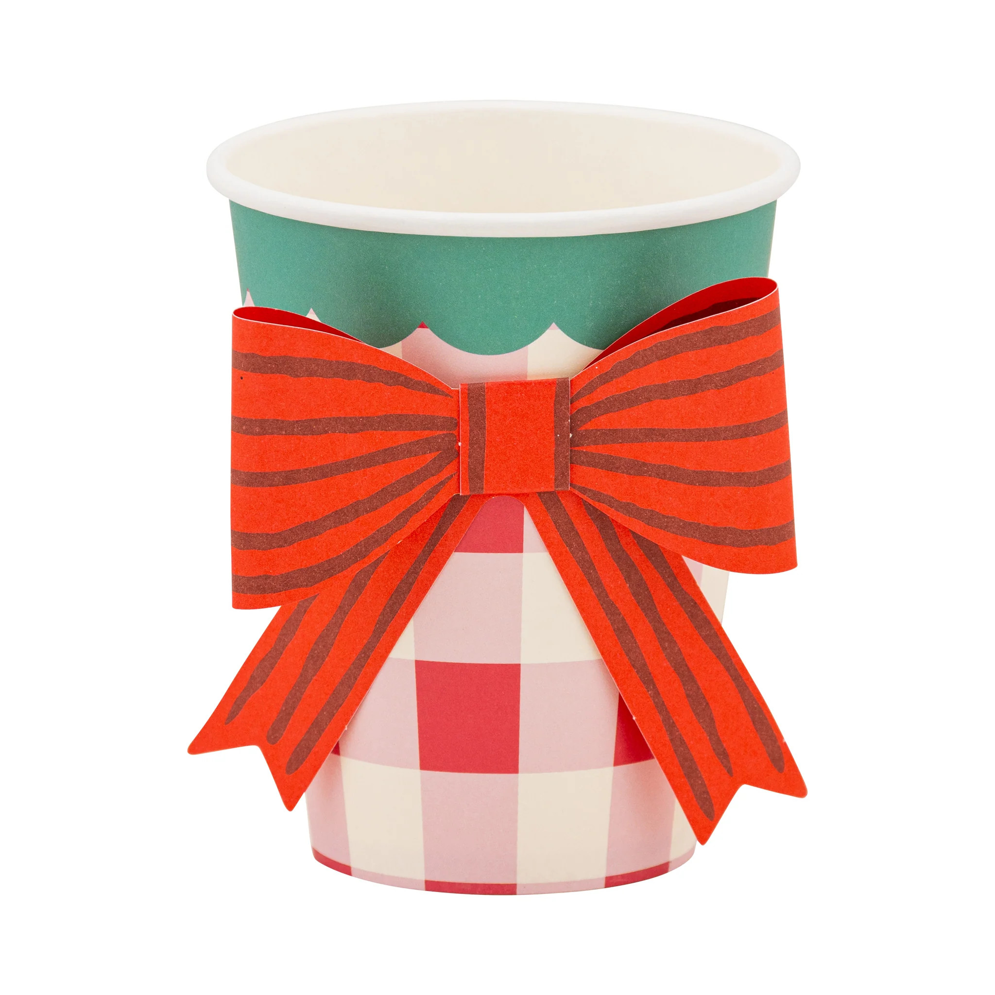 Plaid Cup with Bow | My Mind's Eye