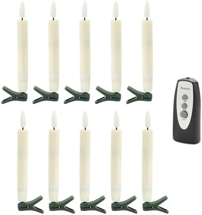 Melrose Candle Clip with Remote, Set of 10, 5.5-inch Height | Amazon (US)