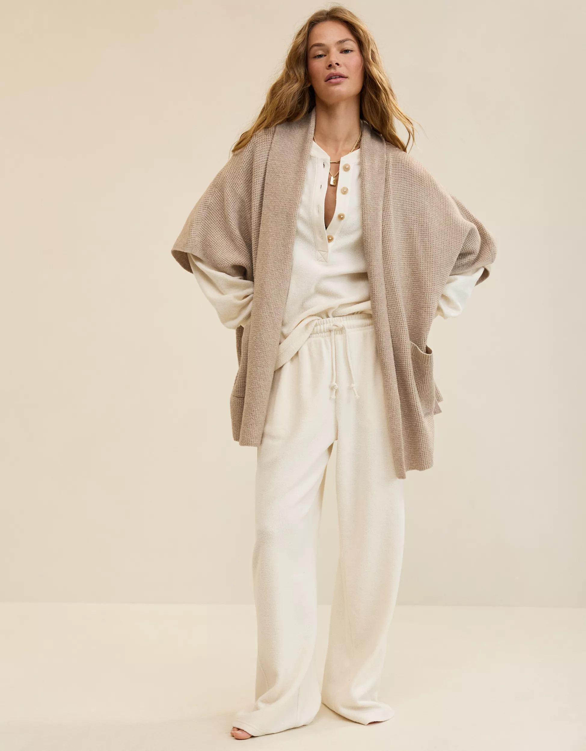 Aerie Waffle Shawl Cape | Aerie