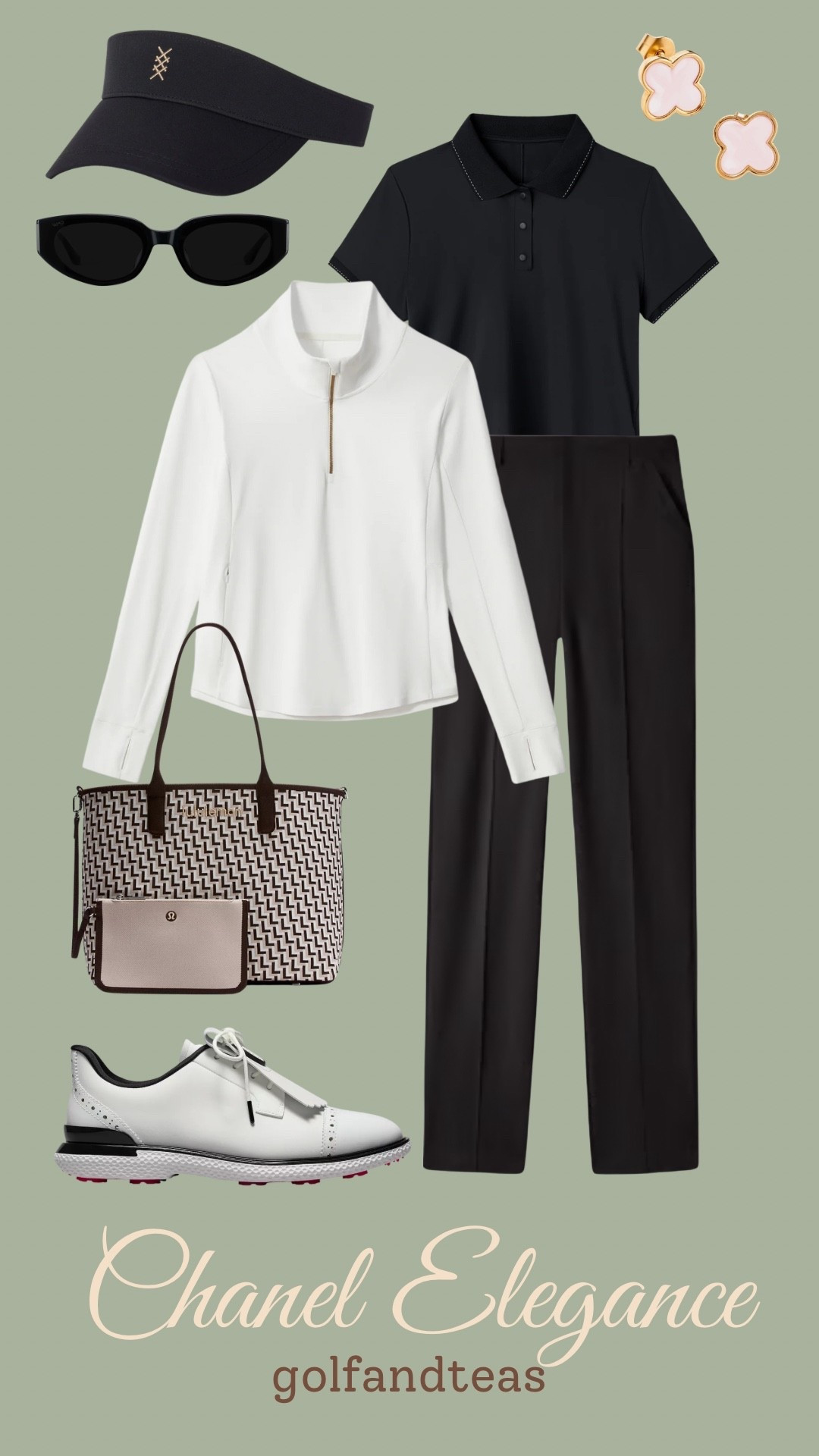 This simple but elegant golf outfit is perfect for a getaway. Whether you wear it as a travel outfit or on the course you will look amazing. These pants are the best golf pants I have. They come in a variety of colors. I wear a small for reference  

#LTKTravel #LTKOver40 #LTKActive