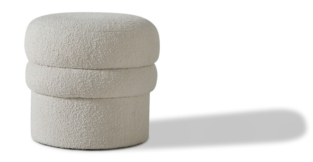 Swagger 20" Fabric Stool, Blanc Boucle | Kardiel