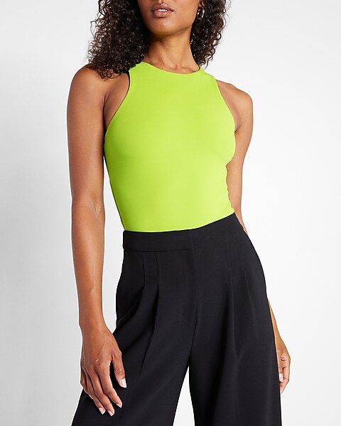 Body Contour Matte High Neck Cropped Tank | Express