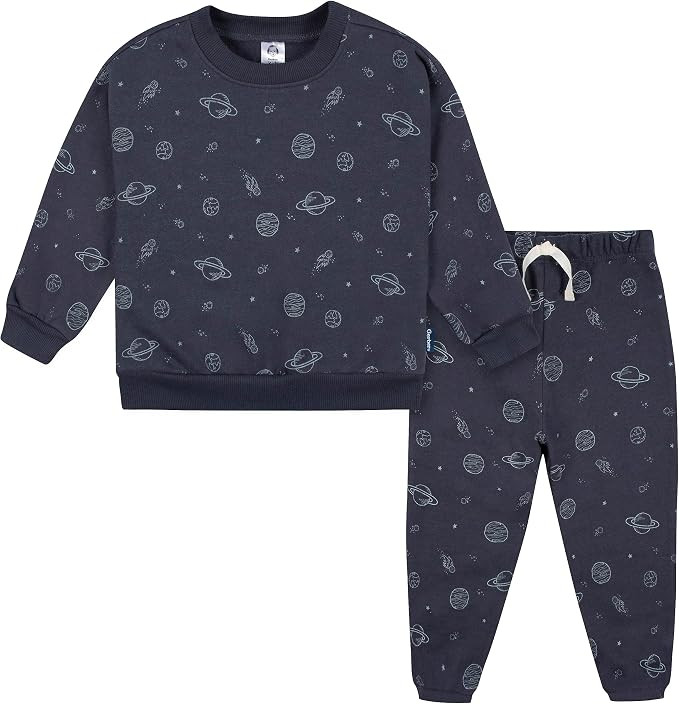 Gerber baby-boys Baby Boys Toddler 2-piece Fleece Sweatshirt and Jogger Set | Amazon (US)