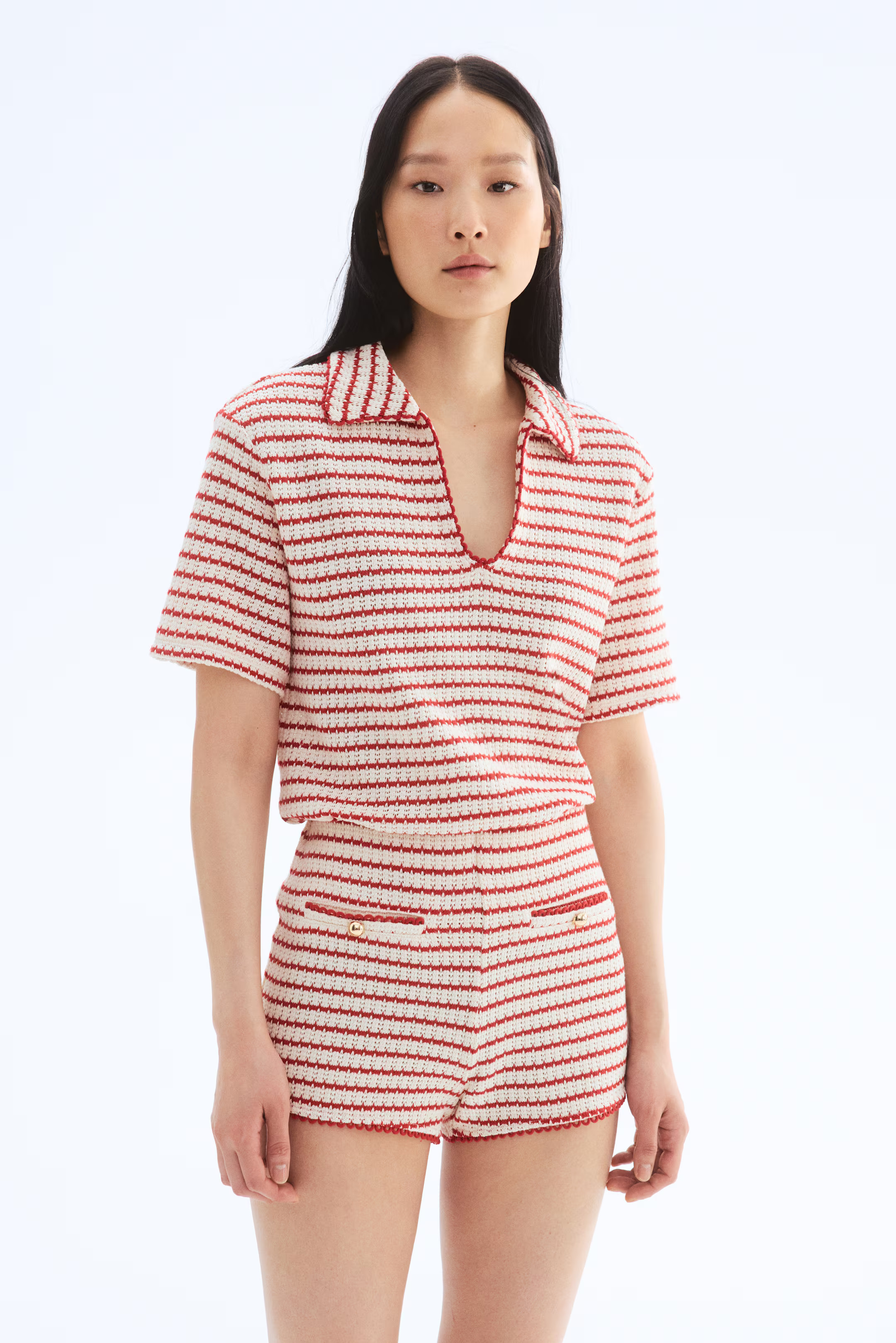 Textured-Knit Shorts | H&M (US + CA)