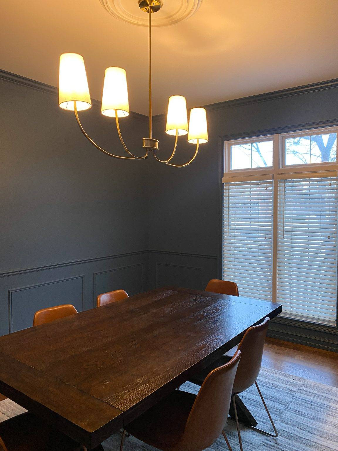 If you’ve been looking for a blue paint color that has depth and character but doesn’t overwhelm a room, Sherwin Williams Smoky Blue might be exactly what you’ve been searching for! Check out my full color review after it transformed our dining room (link in bio!)

#smokyblue #sherwinwilliams #bluepaint #wallpaint #interiorpaint #moodypaint #paintcolor #homedesign #homestyling #interiordesign

#LTKHome