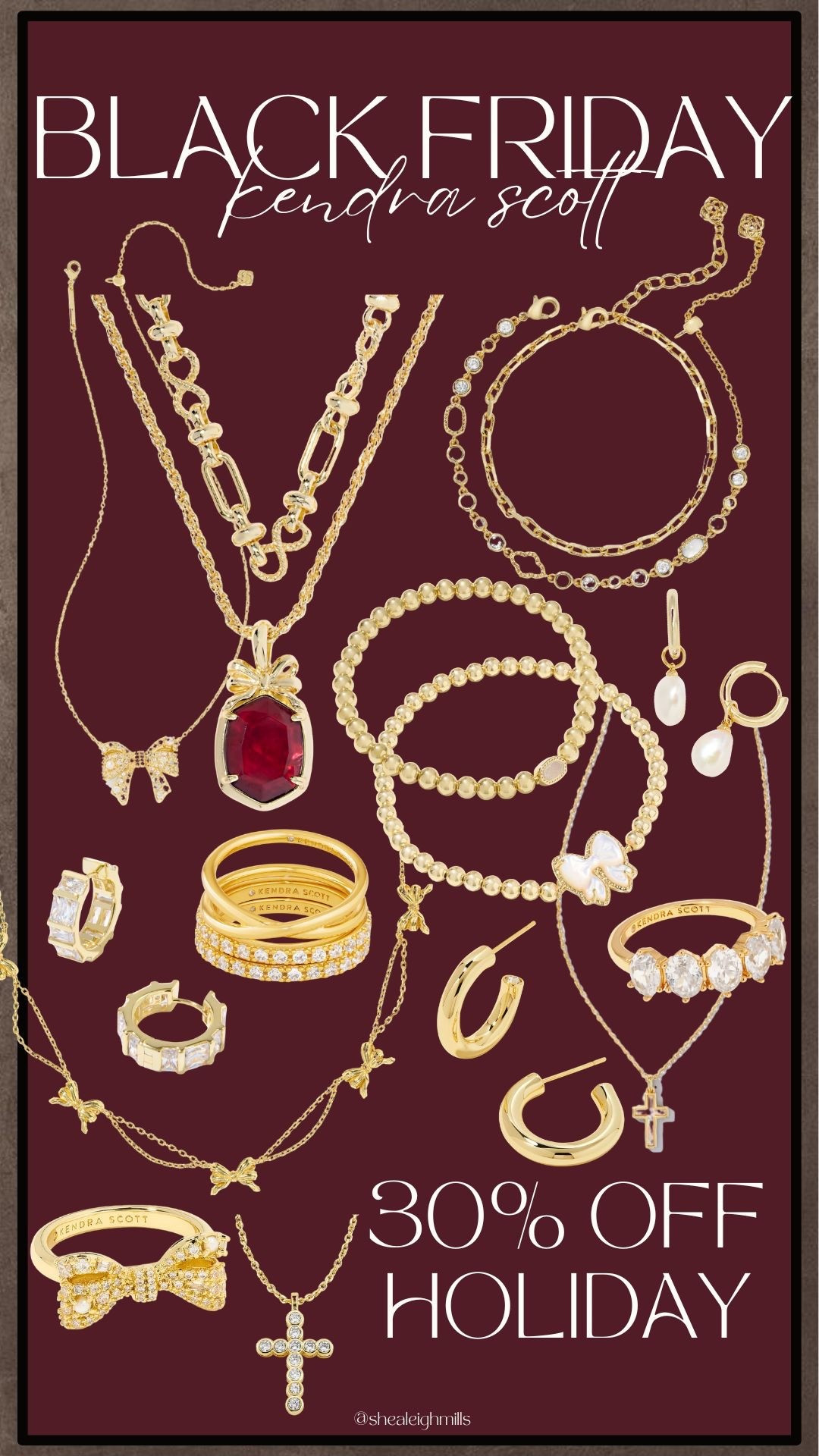 ✨ Kendra Scott Black Friday Sale! ✨
30% off all holiday pieces and these are my top picks for gifting (or keeping for yourself 😇).
So many classics + pretty bows, pearls, crosses, and everyday gold staples that won’t tarnish easily and look way more expensive than they are.

🔗 Linking the best sellers and my favorites to stack + layer!


Kendra Scott sale jewelry gifts dainty gold bow jewelry Christmas gift ideas bracelet necklace earrings stackable rings layered necklaces pearls holiday accessories trending jewelry Black Friday deals


#LTKSaleAlert #LTKGiftGuide #LTKHoliday