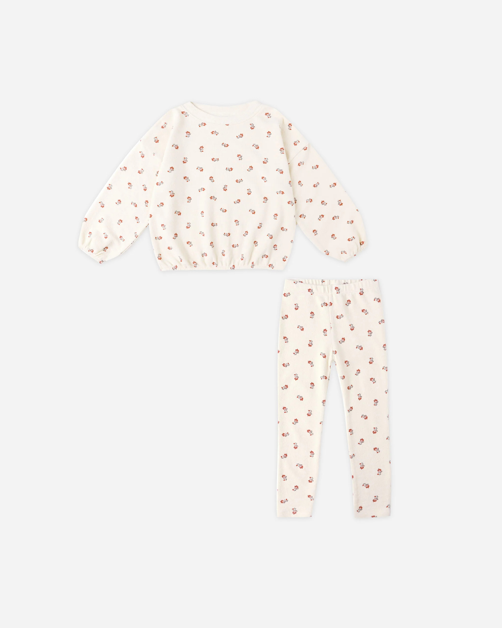 Spongey Knit Set || Ruby Ditsy | Rylee + Cru
