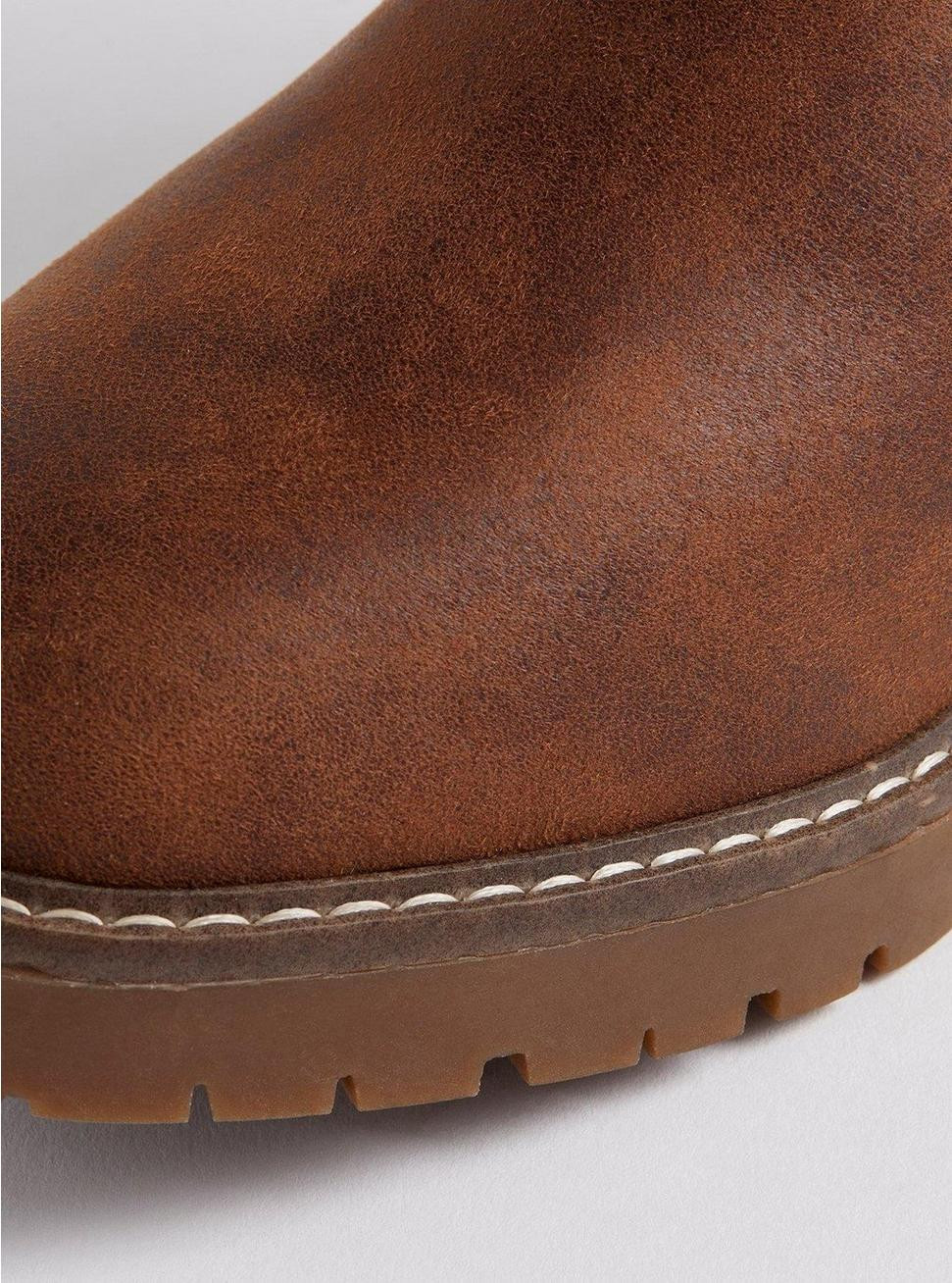 Lug Stacked Heel Buckle Knee Boot (WW) | Torrid (US & Canada)