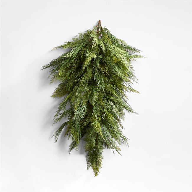 Faux Cypress Door Swag 27 | Crate & Barrel