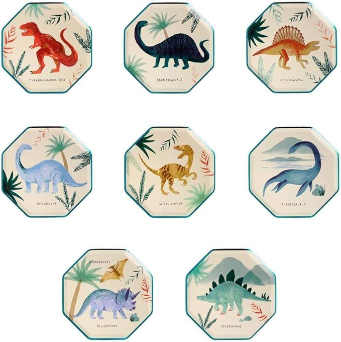 Meri Meri Dinosaur Kingdom Side Plates | Amazon (US)