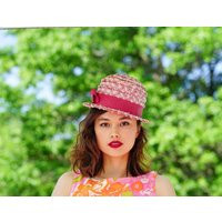 Vintage Straw Bucket Hat, Cloche 1950S-60S Women Mod Church Sun Tea Party Retro Hat | Etsy (US)