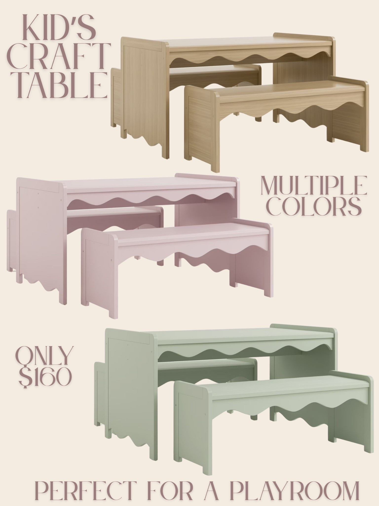 Found the perfect table and bench set for a playroom. Comes in multiple colors but is selling out quickly! Only $160 from Walmartt

#LTKKids #LTKHome #LTKFamily