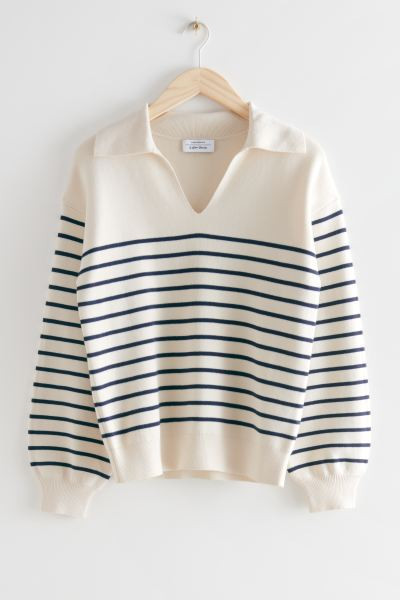 Relaxed Collared Sweater | H&M (UK, MY, IN, SG, PH, TW, HK)
