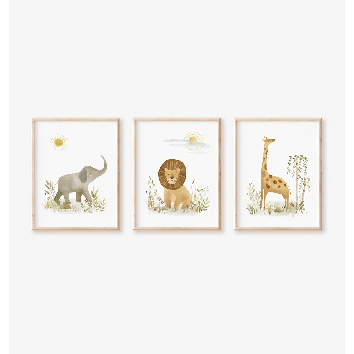 Safari Art Print Set - Unframed | Wayfair North America