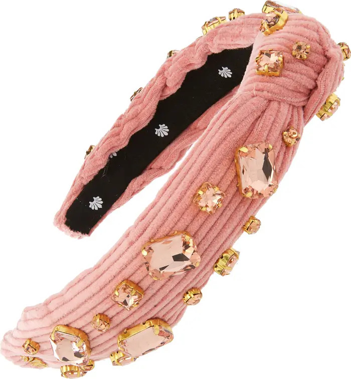 Crystal Slim Knotted Corduroy Headband | Nordstrom