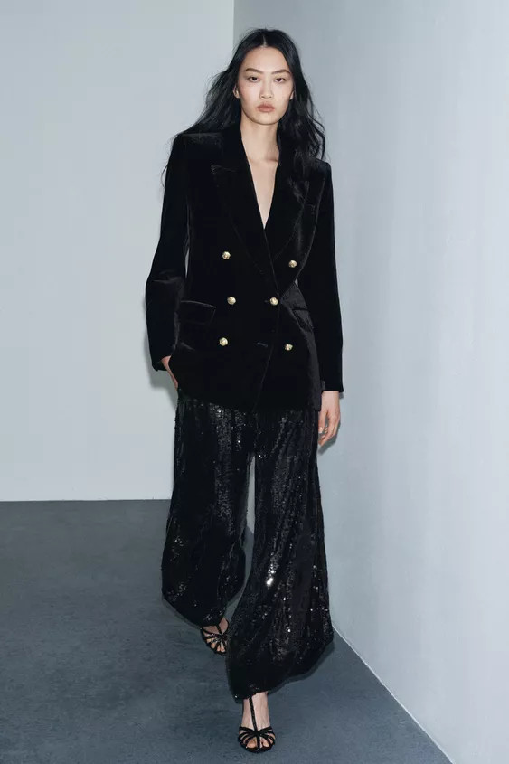 ZW COLLECTION LIMITED EDITION SEQUIN PANTS | Zara US