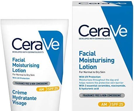 CeraVe AM Facial Moisturising Lotion SPF 25 | 52ml/1.75oz | Daily Facial Moisturiser with SPF for... | Amazon (UK)