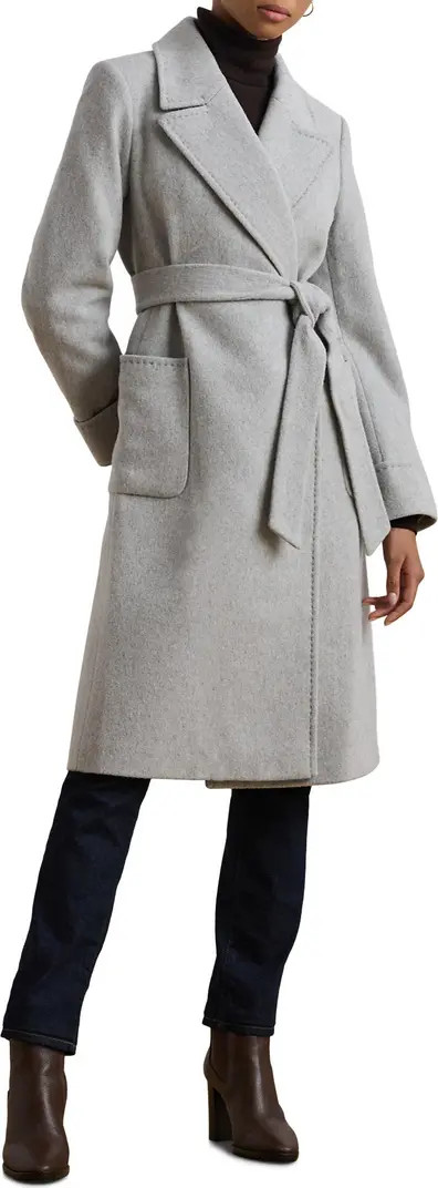 Lauren Ralph Lauren Belted Wool & Cashmere Blend Wrap Coat | Nordstrom | Nordstrom