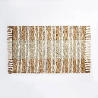 25"x38" Indoor/Outdoor Woven Accent Rug Tan - Threshold™ designed with Studio McGee | Target