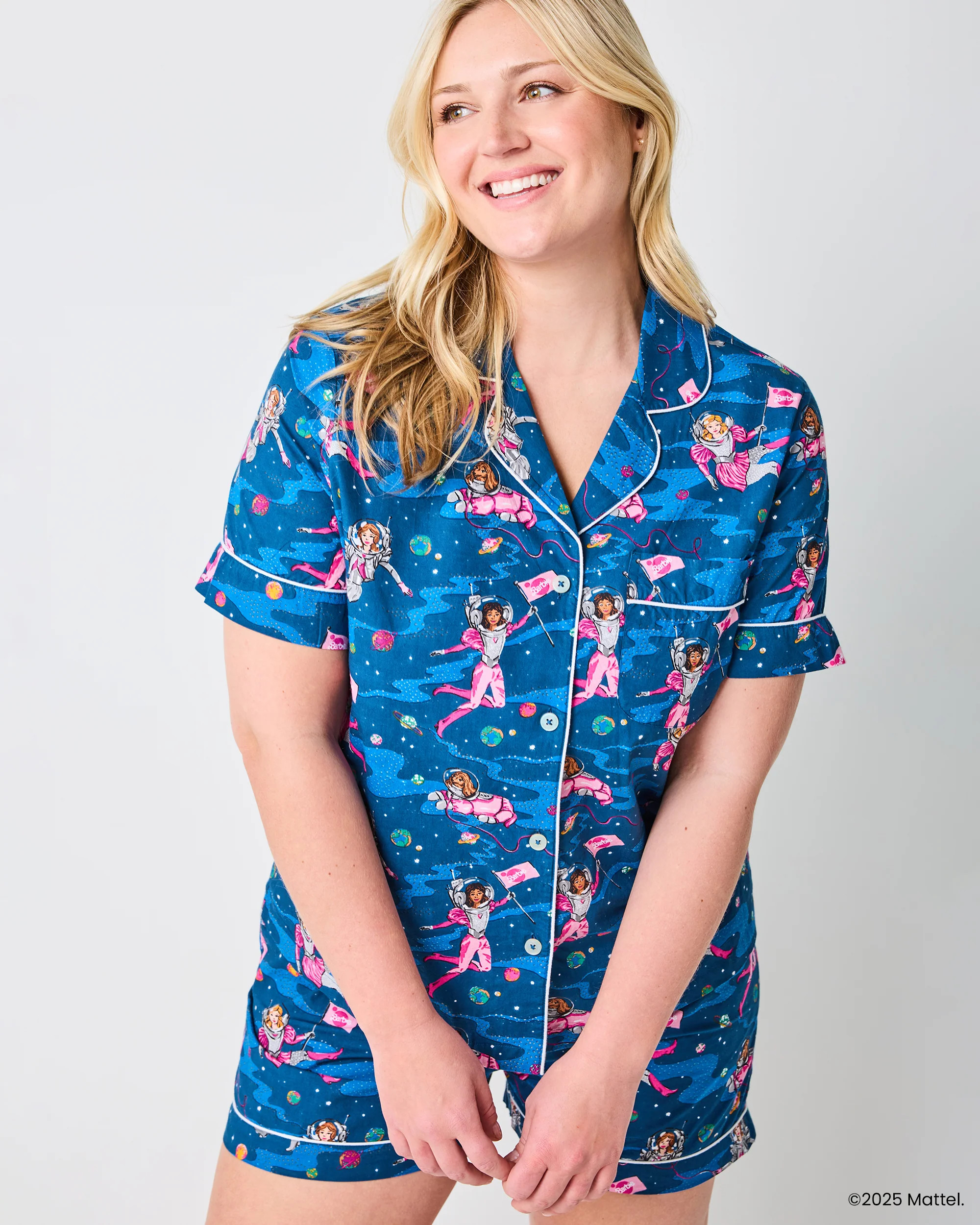 Barbie™ + Printfresh Astronaut Barbie - Short PJ Set - Galaxy Blue | Printfresh