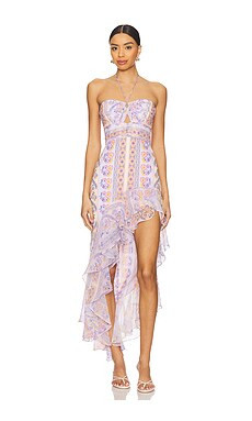 Amanda Uprichard Estrada Dress in Calabria Print from Revolve.com | Revolve Clothing (Global)