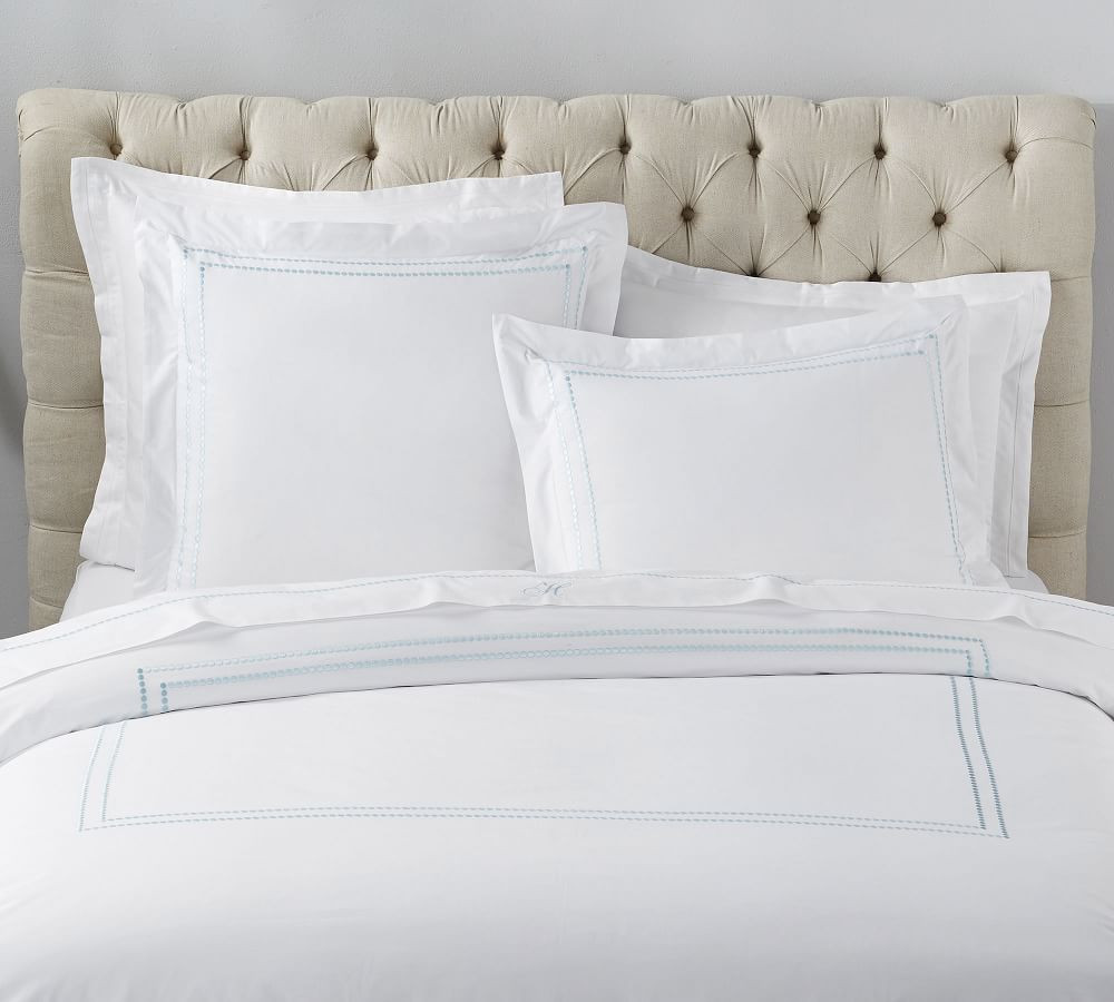Pearl Organic Percale Duvet Cover | Pottery Barn (US)