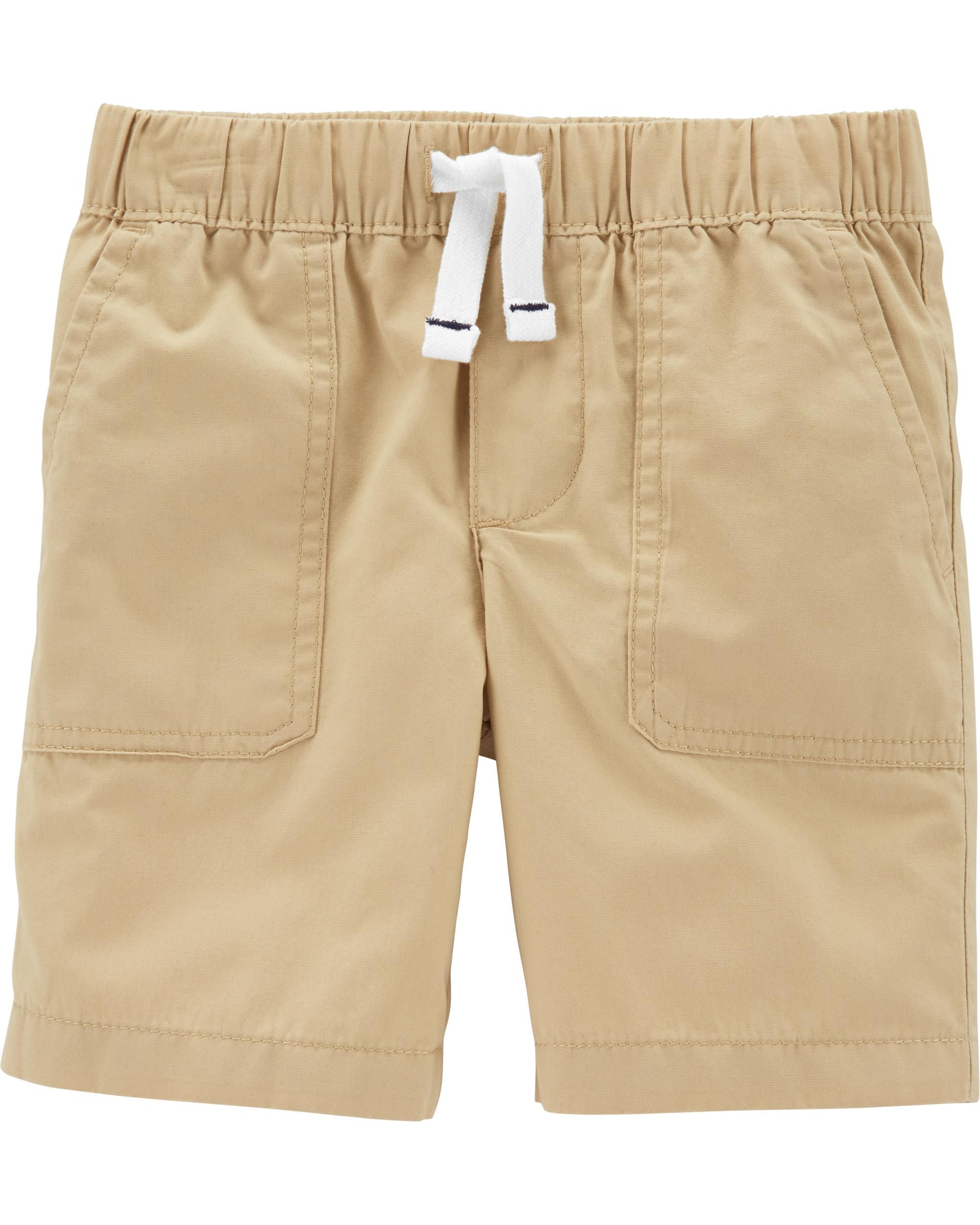 Pull-On Poplin Shorts | carters.com | Carter's