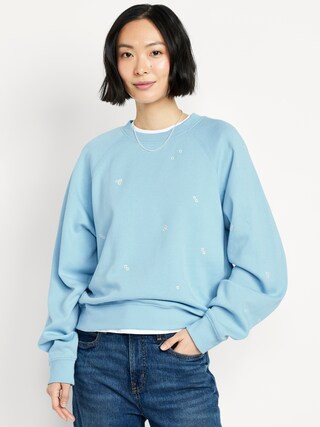SoComfy Oversized Crew-Neck Sweatshirt | Old Navy (US)
