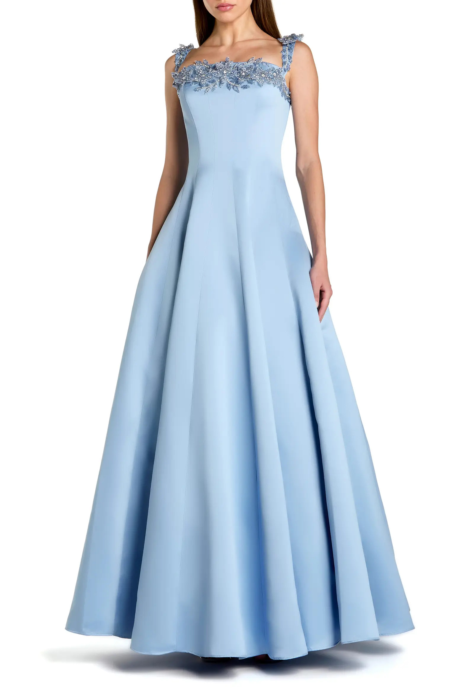 Satin Beaded Off The Shoulder Ballgown (Women) | Nordstrom | Nordstrom