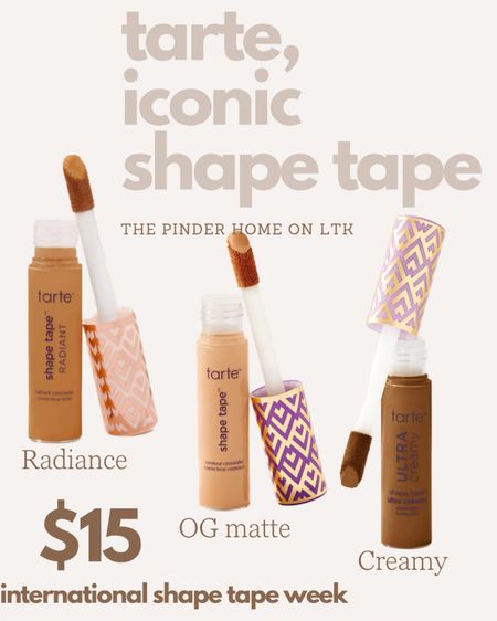 International shape tape week. Shapetape is over 50% off full size tube $15. #Beauty #tarte

#LTKbeauty #LTKsalealert