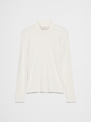 Ribbed Mock-Neck Top | Banana Republic Factory