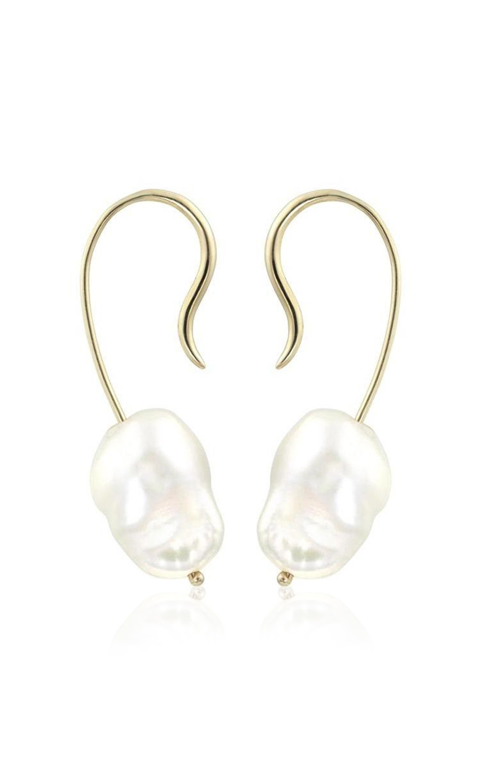 Oona Empress 14K Yellow Gold Pearl Earrings | Moda Operandi (Global)