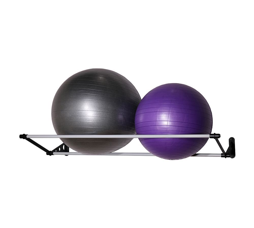 Yoga and Stability Ball Wall Storage Rack | Pottery Barn (US)