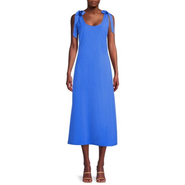 The Get Women's Tie Shoulder Knit Midi Dress | Walmart (US)