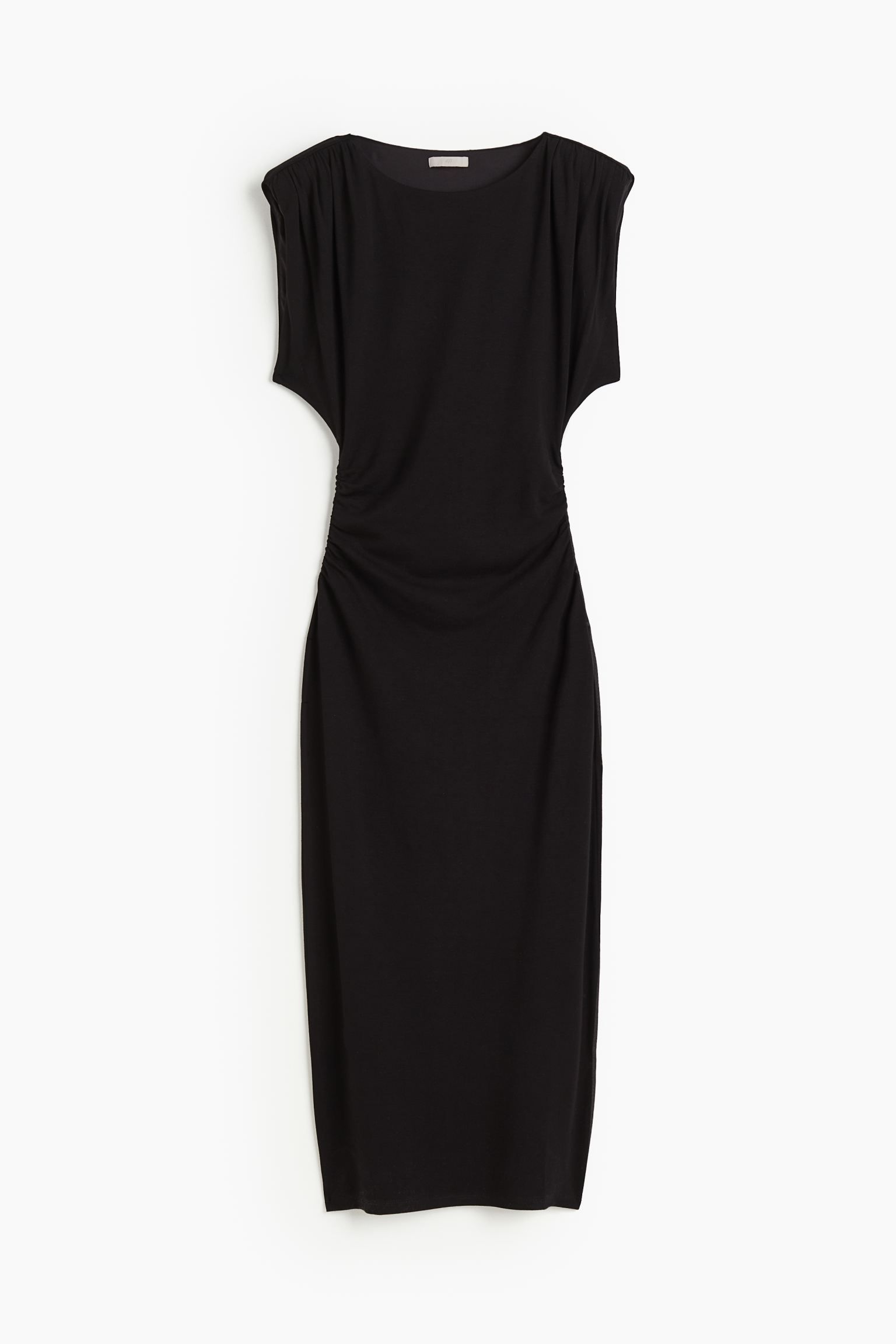 Shoulder-pad dress - Black - Ladies | H&M GB | H&M (UK, MY, IN, SG, PH, TW, HK)