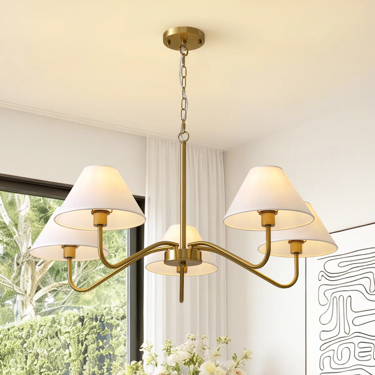 5-Light Dimmable Classic Traditional Chandelier | Wayfair North America
